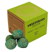 Soul Sticks Sweetgrass Smudge Bomb Incense, 5 Pieces with Ceramic Burner